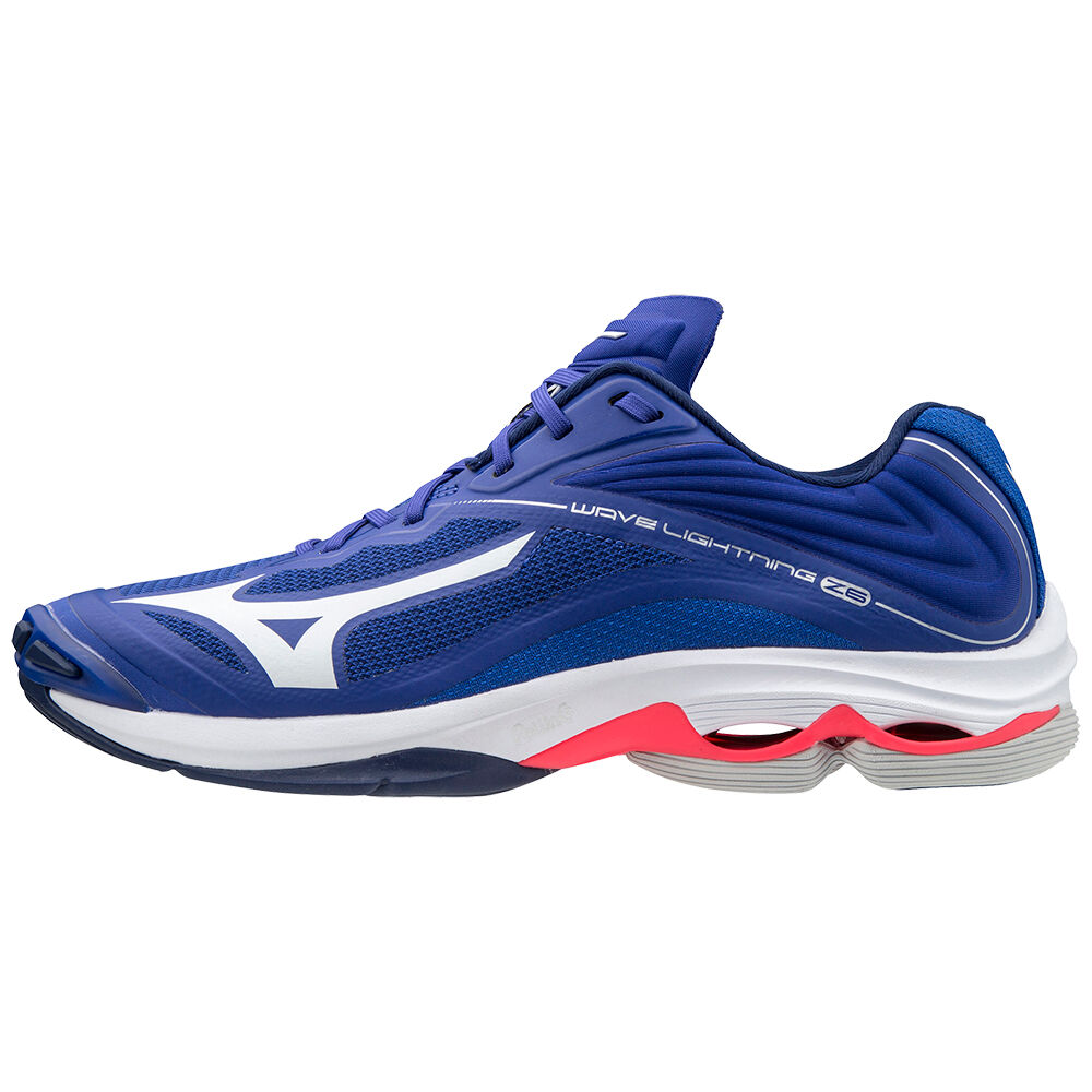 Panske Volejbalove Tenisky Mizuno Wave Lightning Z6 Modre/Biele/Ruzove Vypredaj ICLK29134